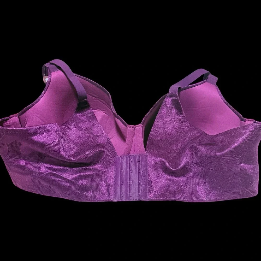NWT‎ Cacique 42ddd Purple Lightly Lined Balconette Back Smoother Underwire
